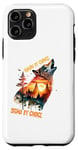 Coque pour iPhone 11 Pro Human By Chance Sigma By Choice Cool Funny Wolf Meme