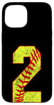 Coque pour iPhone 15 Softball #2 Fast Pitch Love Softball Joueur préféré de la maman