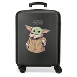 Valise cabine Star wars Grogu Noir 40x55x20 cm ABS rigide Serrure TSA intégrée 38,4L 2,82 kg 4 roues doubles bagage à main