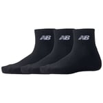 Lot de 3 paires de chaussettes New Balance en coton noires