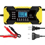 12V 6A batteriladdare med LCD display batteriladdare för bil bil motorcykel bärbar bil och motorcykel batteriladdare