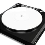 Turntable Mat Record Platter Slipmat: Acrylic Record Player Platter Vinyl Slipmat for Turntables Antistatic Tighter & Defined Bass, White