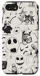 Coque pour iPhone SE (2020) / 7 / 8 Tim Burton L'Étrange Noël de Monsieur Jack Impression à l'encre