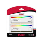 Kingston Fury Beast RGB SE 32GB (2x16GB) DDR4 3600MHz Memory Kit - White KF436C18BWAK2/32