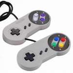 2 X Super Nintendo Famicom SF SNES PC Controller Gamepad Joypad USB Windows Mac BX