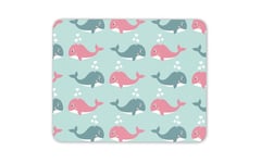 Bath Time Fun Whales Mouse Mat Pad - Ocean Love Children's Computer Gift #15154