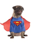 Rubie's DC Comics Costume pour Animal Domestique pour Adulte, Taille S, Fournitures de fête Superman, Multicolore, S Tour de Cou 30 cm, Tour de Cou 43 cm, Dos 45