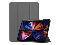 Coreparts - Lommebok For Nettbrett - Tri-Fold Caster, Built-In S Pen Holder, Auto-Wake Function - Termoplast-Polyuretan (Tpu) - Grå - 12.9" - For Apple 12.9-Inch Ipad Pro (5. Generasjon)