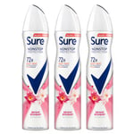 3x Sure Women Anti-perspirant 72H Nonstop Protection Deodorant, 250ml