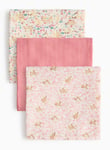 Guess How Much I Love You Pink Muslin Square 3 Pack One Size Multi Coloured