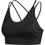 adidas Women All Me Limitless Light Support Workout Bra - Black, X-Large