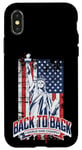 Coque pour iPhone X/XS Motif America Back to Back WorldWar Champs Pride