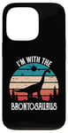 iPhone 13 Pro I'm With The Dinosaur Brontosaurus, Dino Gifts For Kids Case