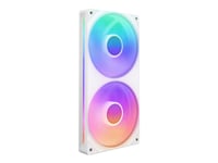 Nzxt F Series F240 Rgb Core - Fläktenhet Med Enkel Ram - 120 Mm - Matt Vit