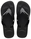 Havaianas Tongs Top Max Comfort pour homme, noir, 45/46 EU, Noir, 45/46 EU