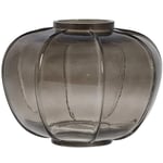 Lene Bjerre Dornia Vase 20 cm, Mørkebrun Mørk Brun Glass
