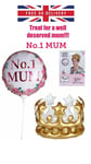 Mothers Day Gift Mum In A Million Balloon And Inflatable Crown Set Mother's Day