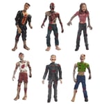 6 st/set 10 cm The Walking Dead Zombie Actionfigurer Leksaker Filmfigurer Action Zombiefigurer Ki