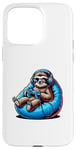 iPhone 15 Pro Max Sloth Gamer with Headphones and Controller Case