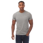 Superdry Mens Vintage Logo Embroidered T-Shirt in Grey Marl material_cotton - Size Small