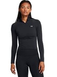 UNDER ARMOUR Womens Training Vanish Seamless 1/4 Zip Crop - Black, Black, Size Xl, Women