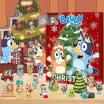 2024 Ny Disney Stitch Adventskalender Present 24 Dagar Nedräkning Kommande Presenter Överraskningsblindlåda (Bluey Hund Blindlåda Typ B) Bluey Dog Blind Box Type B