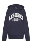 Les Deux University Hoodie Kids Marinblå