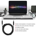 3.5mm Audio Cable  Male to Male 5m Extension Aux Cable for Speaker Stereo Extend