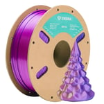 PLA filament 1.75mm Silk, ENISINA Filament PLA Brillant pour imprimante 3D FDM,Précision Dimensionnelle +/- 0.03mm,1kg / 2.20lb(Or & Bleu & Violet )