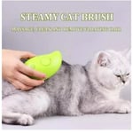 Steamy Cat Brush - 3 In1 Cat Steamy Brush, självrengörande Steam Cat Brush Grön one size