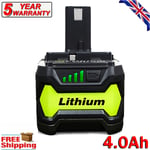 New For Ryobi One+ Plus 18V Li-Ion Battery P108 P104 RB18L13 RB18L50 RB18L40 UK