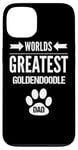 Coque pour iPhone 13 Le plus grand amoureux des animaux de compagnie Goldendoodle au monde