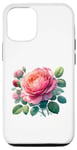 Coque pour iPhone 15 Pro Rose de jardin imprimé graphique fille