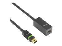 Purelink Ultimate Series - Displayport-Förlängningskabel - Mini Displayport (Hane) Låst Till Mini Displayport (Hona) Låst - Displayport 1.2 - 2 M - Rund, 4K60 Hz (4096 X 2160) Stöd - Svart