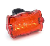 Rear Bike Light Red LED Static Flashing Modes Lightweight Quick Release Easy Fit