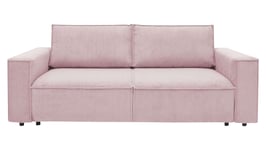 Canapé droit convertible 3 places BOBOCHIC NIHAD coloris violet