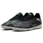 PUMA Mixte Future 8 Play TT Chaussure de Football, Black Silver-Fluo Green, 39 EU