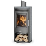 Justus - Poêle à bois Baltrum d 2.0 Acier Gris - Pierre Ollaire - 5,5 kW