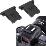 Lot de 2 caches de sabot de flash pour Canon DSLR EOS 60D-4000D 60Da Powershot série G et EOS R sans miroir-Protection contre la poussière et l'humidité pour sabots de flash