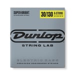 Jim Dunlop DBSBS30130 Cordes basses très brillantes, Acier inoxydable, Medium.030-.130, 6 cordes / ensemble