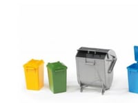 Bruder Garbage Can Set, Flerfarget