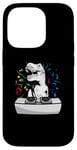 Coque pour iPhone 14 Pro T Rex DJ Party Club Disque Jockey EDM Dance Club Dinosaure