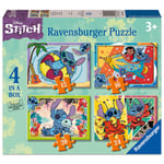 Ravensburger Puzzle Disney: Stitch - Vacay Mode 4 In A Box (12/16/20/24pcs) (12001069)