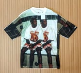 Air Jordan Flight Heritage T-Shirt Graphic Retro MJ 90s Photo Mens Medium Rare