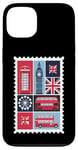 iPhone 13 London Stamp with Iconic Landmarks - London Souvenir Case