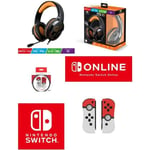 PACK Manette SWITCH Nintendo iiCon Pokeball dragonnes V2 + CASQUE SWITCH PRO-SH3 Orange SPIRIT OF GAMER