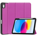 Trolsk Tri-fold Stand Cover (iPad 10,9 (2022)) - Lila