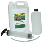 5 Litres Of SAE30 Engine Oil & Manual Fluid Extractor Kit For Lawnmowers