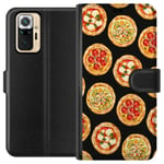 Lommeboketui til Xiaomi Redmi Note 10 Pro med Pizza motiv