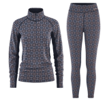 Kari Traa Rose Light Underställ Half Zip+Byxor Royal